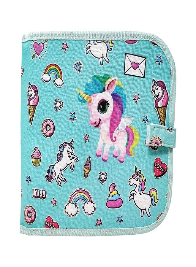 4AJ BAZAAR Unicorn Portable Drawing Coloring Book/Erasable Doodle Books with 12 Watercolor Pens, Portable Drawing Pad Toys, Writing Boards/Drawing Book (Pack of 1)
